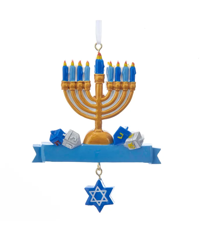 Kurt S. Adler - Hanukkah Ornament For Personalization