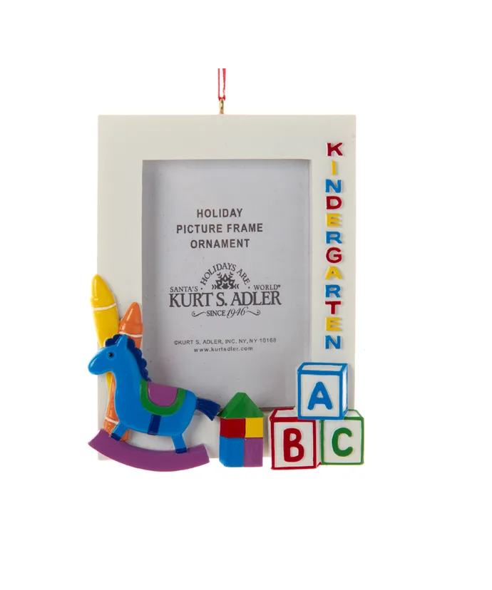 Kurt S. Adler - Kindergarten Picture Frame Ornament For Personalization